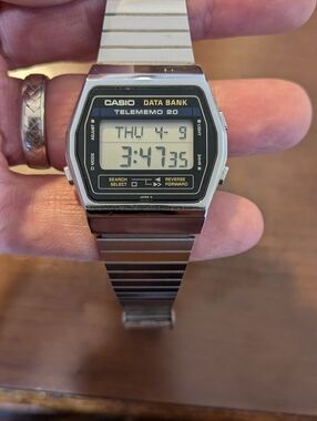 Vintage Men's Casio Telememo 20 Sports Watch